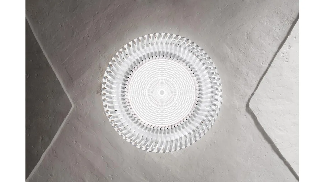 Lampada da soffitto Kalatos Ceiling con disegno intrecciato di Slamp